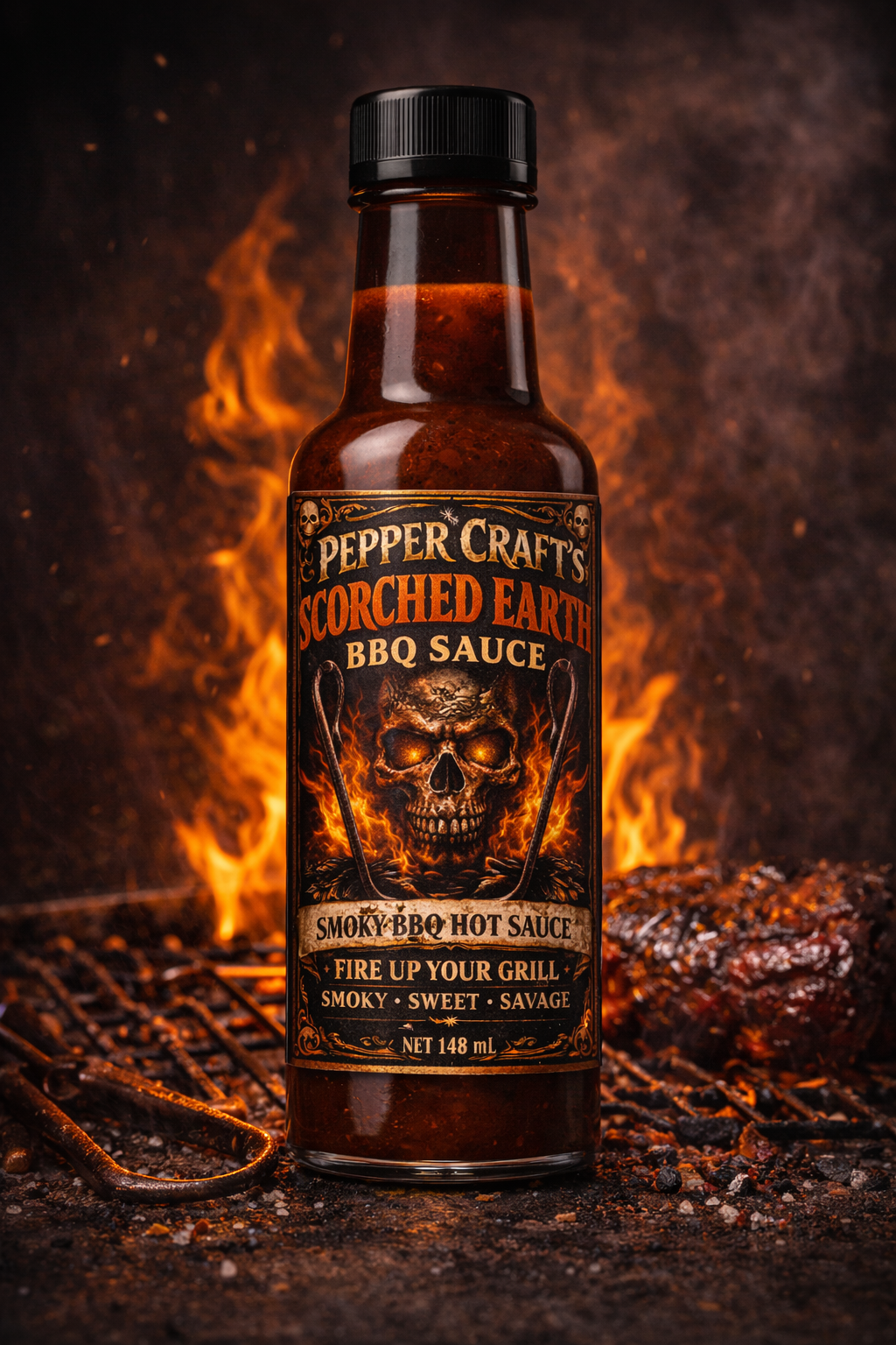 Pepper Craft Scorched Earth BBQ bottle