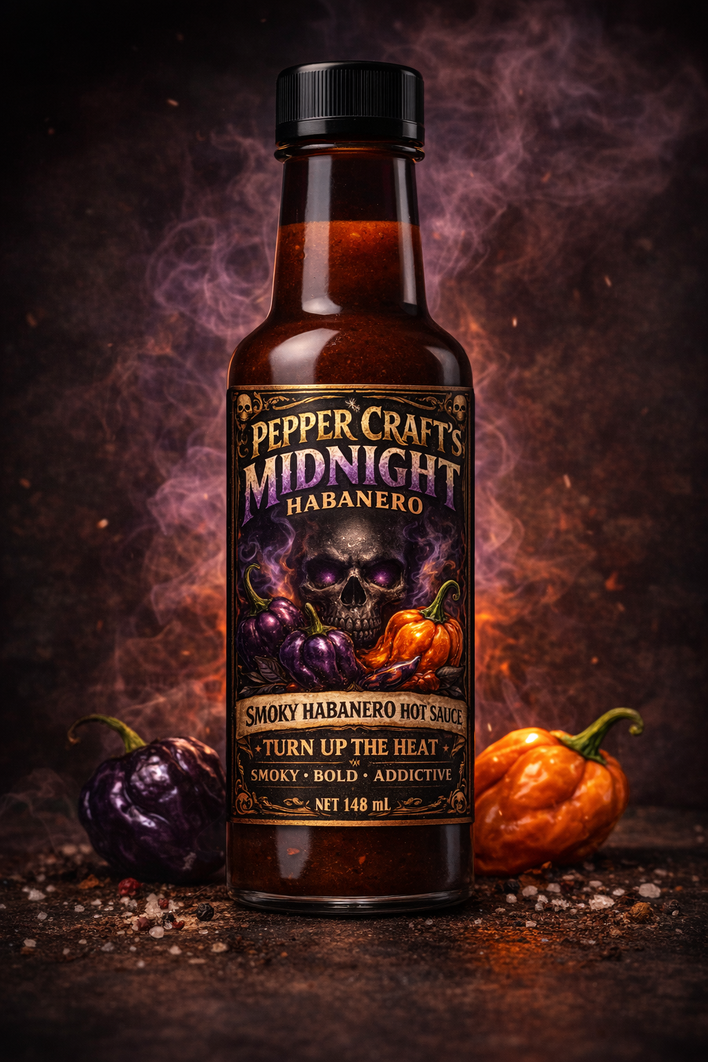 Pepper Craft Midnight Habanero bottle
